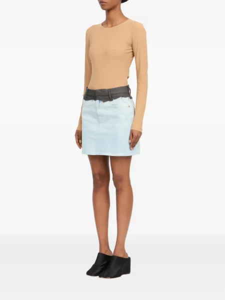 Fusta mini Mm6 Maison Margiela albastru
