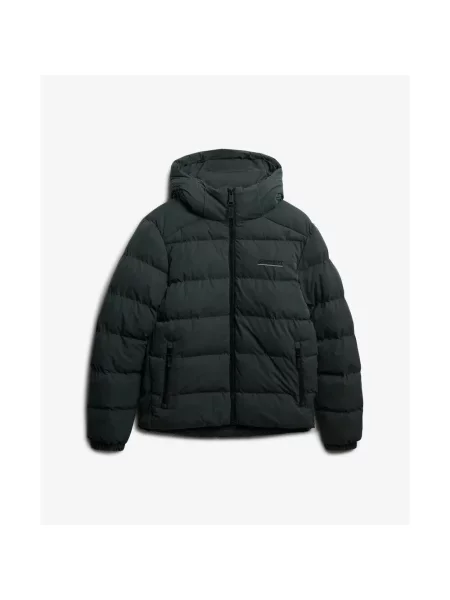 Kurtka z kapturem Superdry zielona