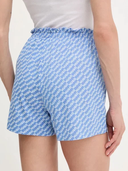 HUGO szorty piżamowe NIKKA_SHORTS fioletowe