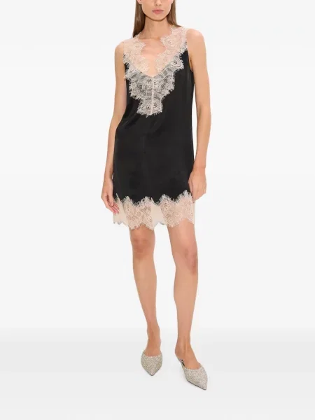 Rochie mini Simon Miller din dantelă negru