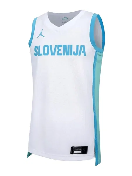 NIKE Majica svetlo modra bela