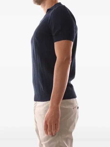 Tricou Jeordie's cu nervuri albastru