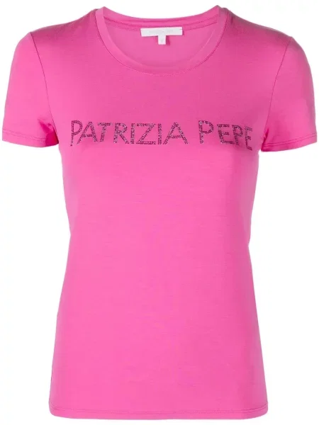 Tricou Patrizia Pepe cu imagine roz