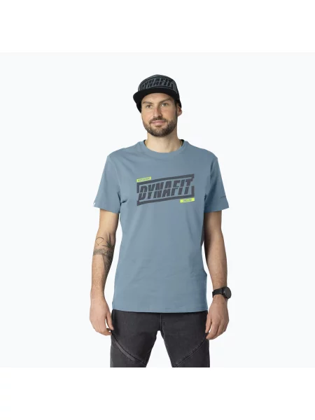 Tricou pentru bărbați DYNAFIT Graphic CO smoke blue/tabloid albastru