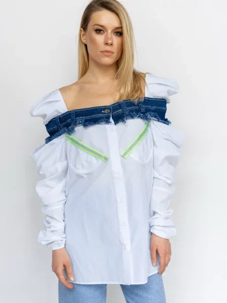 Seven Eleven Блуза білий