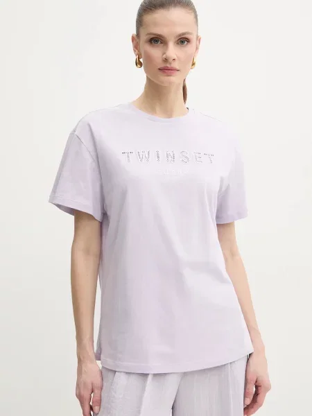 Twinset tricou din violet