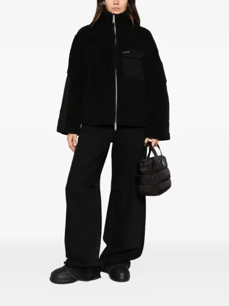 Geacă Canada Goose din fleece negru