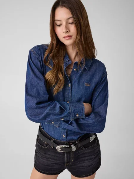 Guess Jeans De blugi cămașă albastru