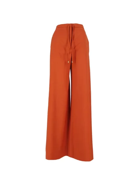 Kalhoty Max Mara se stahovací šňůrkou oranžové