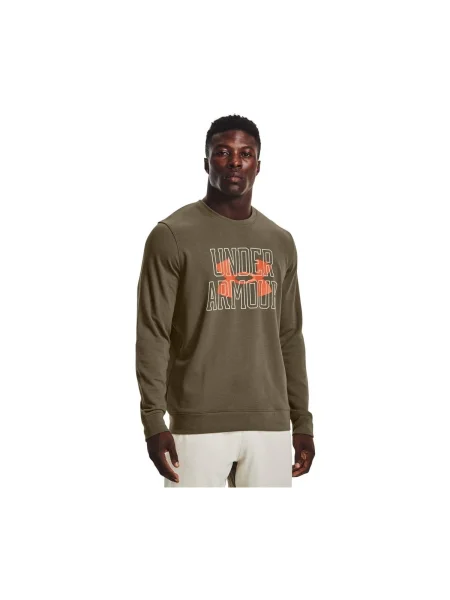 Frottír szvetter Under Armour barna
