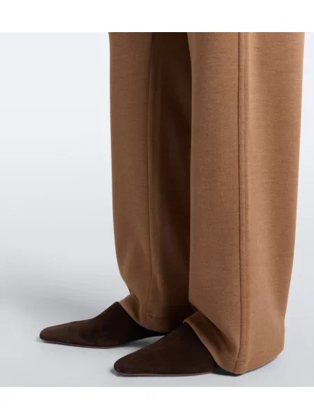 Pantaloni Max Mara de lână bej