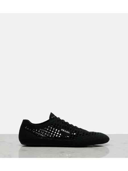 Croșetat sneakerși Prada negru