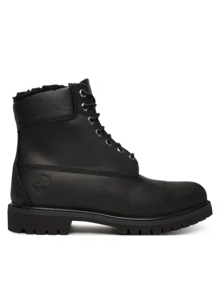 Fűzős csizma Timberland fekete