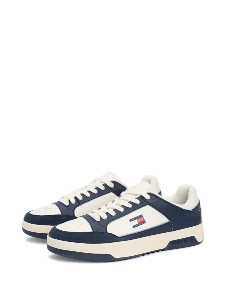 Sneakerși Tommy Hilfiger cu autograf albastru