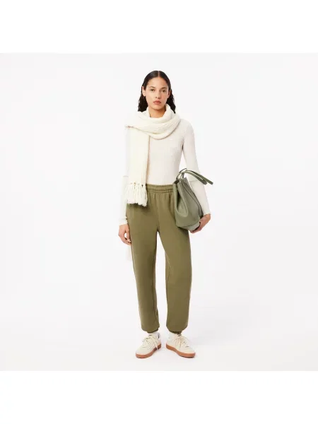 Lacoste Spodnie Dresowe Z Haftem zielone