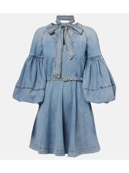 Rochie din denim Zimmermann albastru