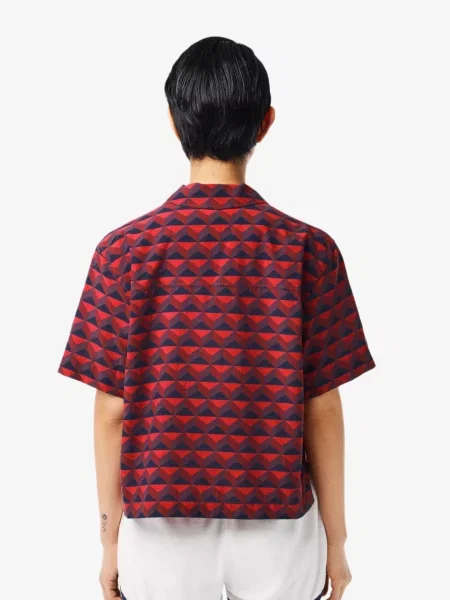 Сорочка Lacoste бордова