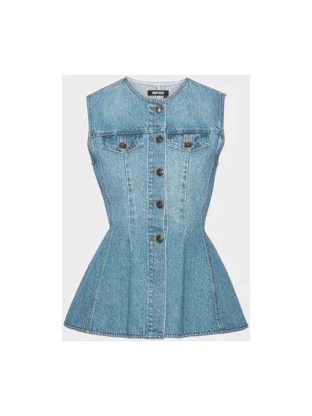 Top Rotate Birger Christensen dzwony niebieski