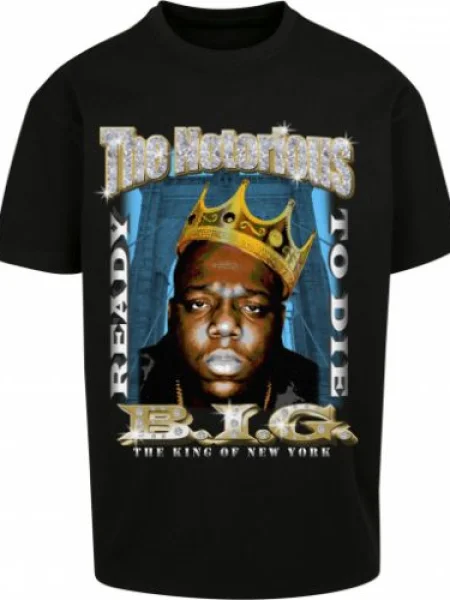 Mister Tee Tričko Biggie Crown mix barev černá