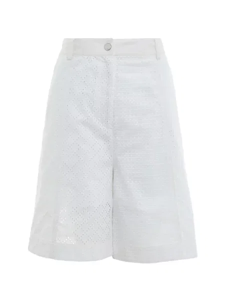 Pantaloni scurți 3.1 Phillip Lim cu broderie alb