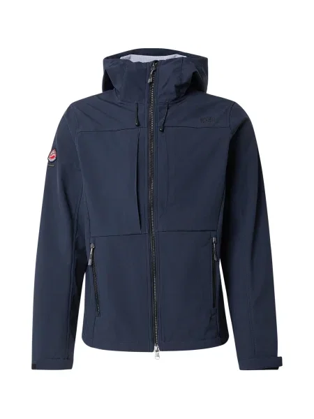 Geacă Superdry & Co cu glugă softshell albastru