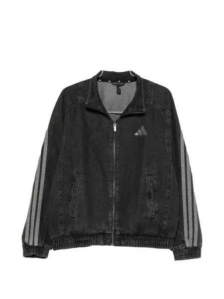 Geacă Adidas cu broderie din velur roz