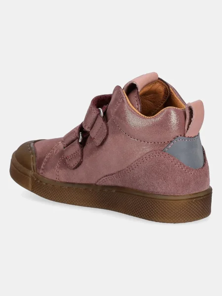 Froddo gyerek félcipő velúrból ROSARIO HIGH-TOP ezüst rózsaszín