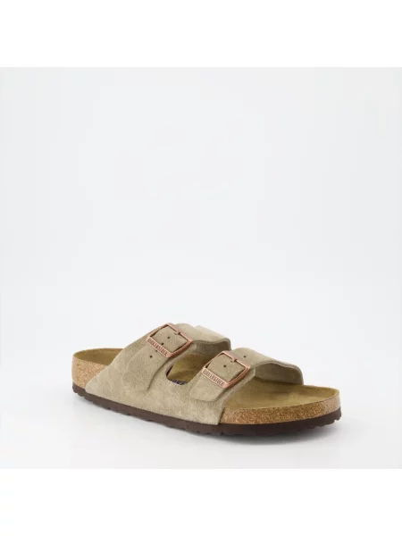 Birkenstock Klapki Arizona Bs Szary beżowe