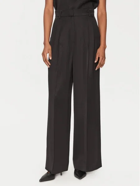 Marella Pantaloni palazzo Pianosa Wide Leg negru