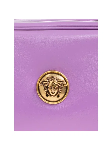 Torebka Versace skórzana fioletowa