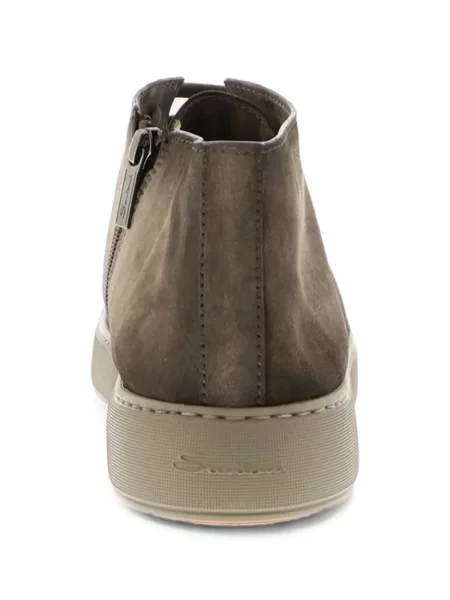 Sneakerși Santoni din piele maro