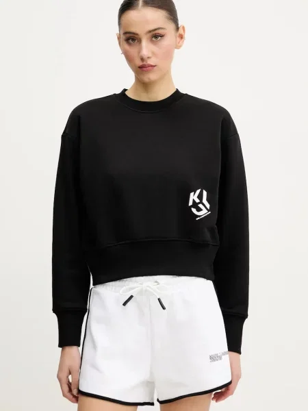 KARL LAGERFELD JEANS Bluză de molton negru alb