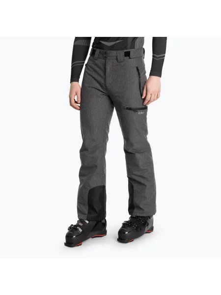 Lyžařské kalhoty CMP nero mel. šedé