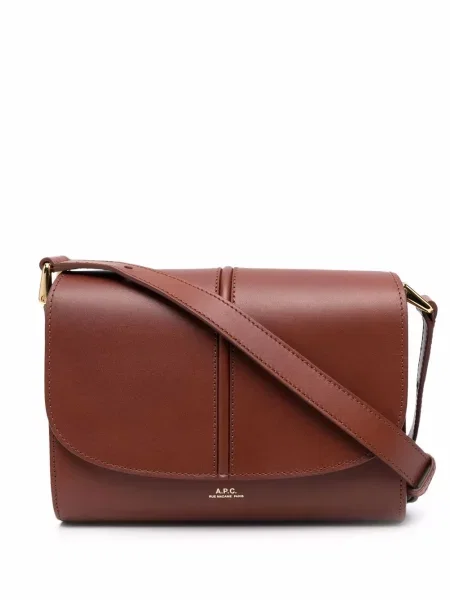 Mała torebka crossbody A.p.c. brązowa