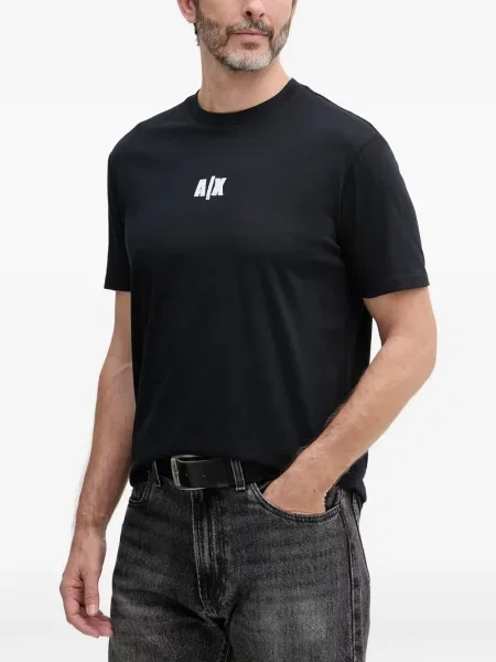 Tricou Armani Exchange cu imagine negru