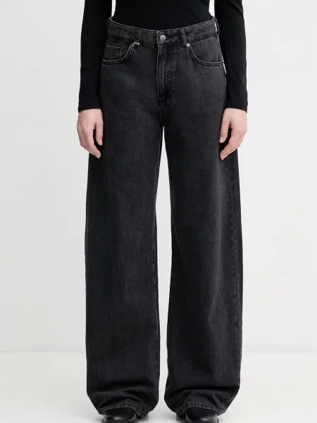United Colors of Benetton wide leg traperice za žene crna