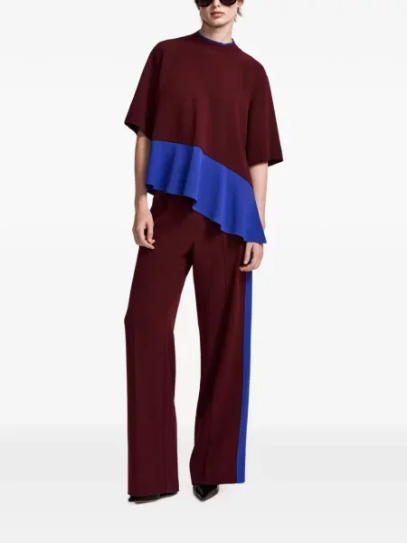Top Essentiel Antwerp asimetric roșu