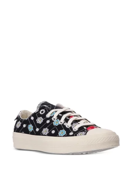 Pikowane sneakersy Converse Chuck 70 w kwiatki zielone