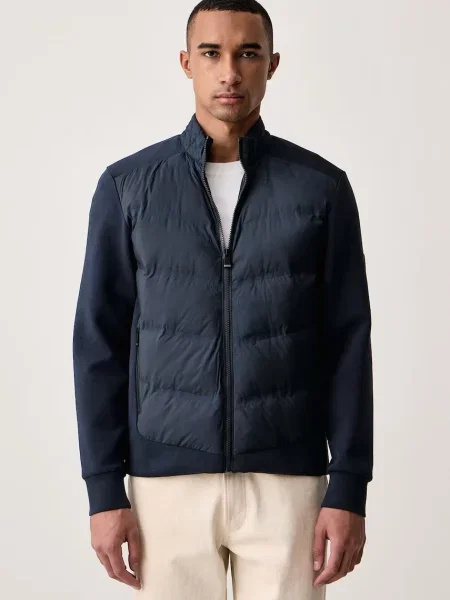 Hackett London καπιτονέ μπουφάν ανδρικό μπλε