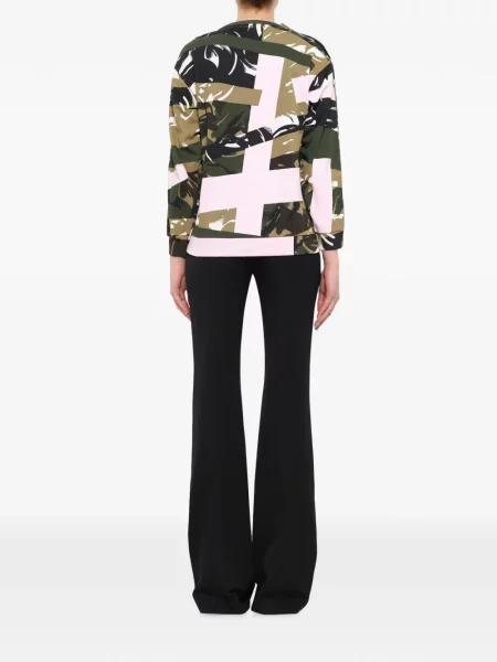 Hanorac Kenzo cu imagine cu model camuflaj verde