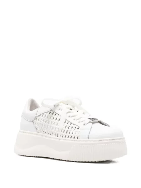 Sneakerși Cult din piele alb