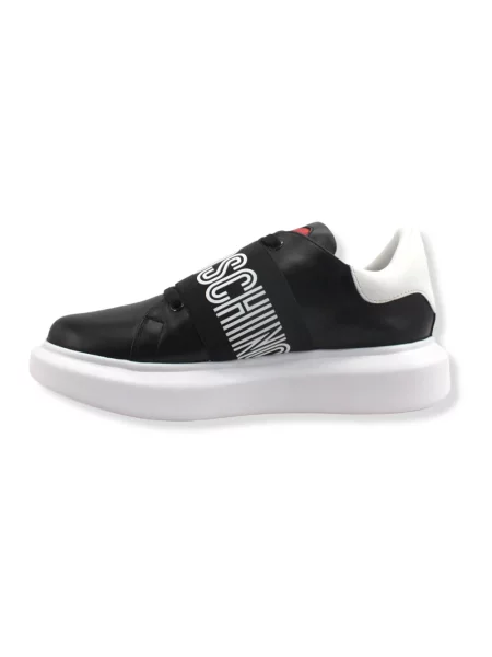 Sneakersy Love Moschino skórzane czarne
