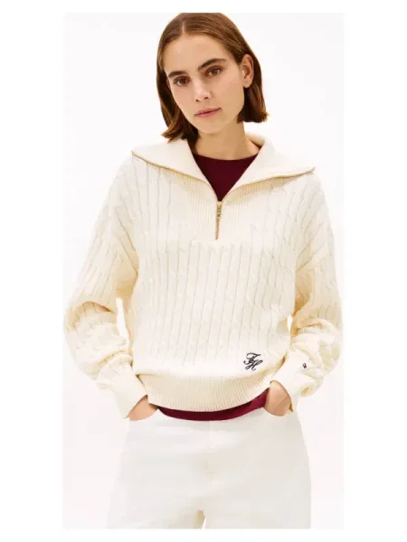 Tommy Hilfiger Pulover | Relaxed fit bej