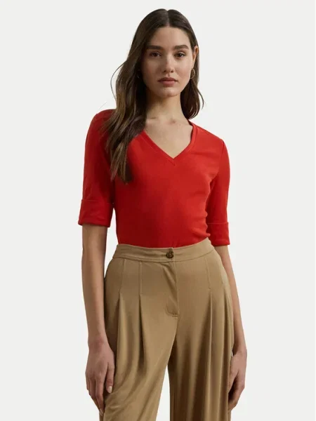 LAUREN RALPH LAUREN Блуза червен