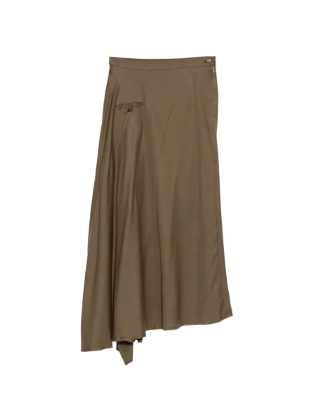 Fustă Yohji Yamamoto asimetrică verde
