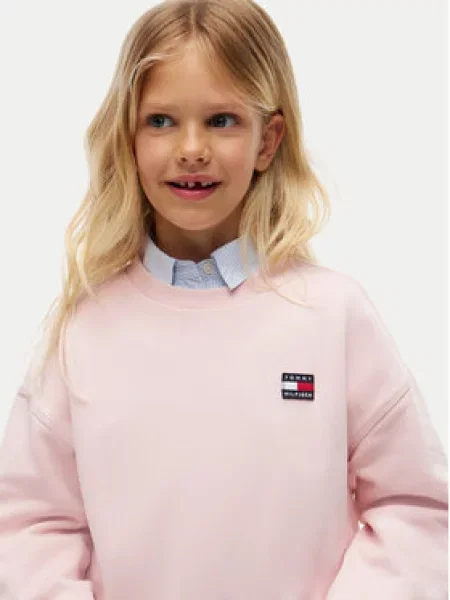 Tommy Hilfiger Pulóver és leggins szett Heritage Világos rózsaszín