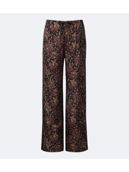 Pantaloni Dries Van Noten cu model floral