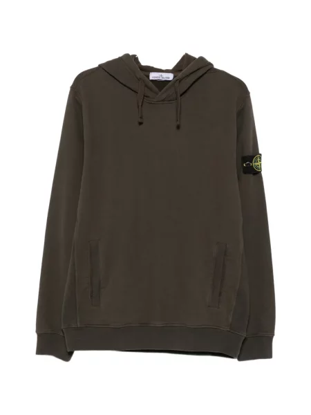 Hanorac cu glugă Stone Island cu strasuri maro