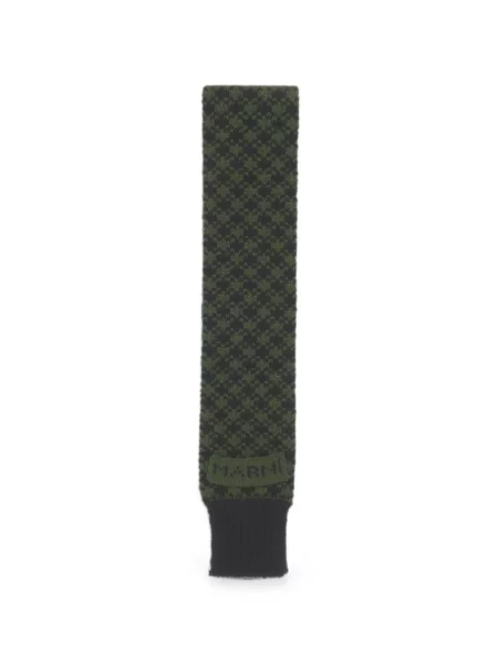 Fular Marni din jacard verde
