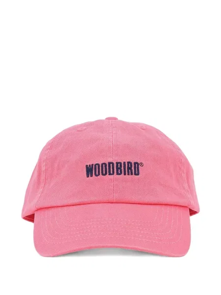 Șapcă Woodbird cu broderie roz